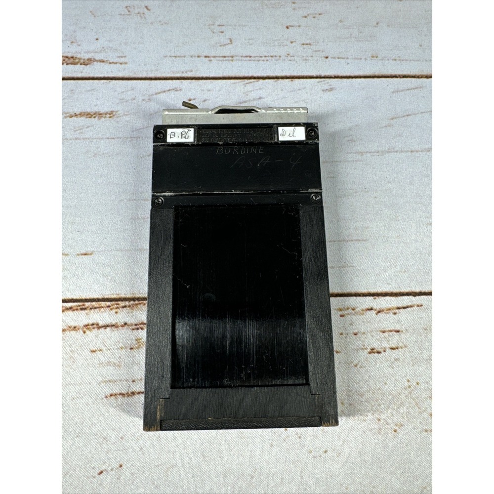 Vintage Lisco Regal 2 1/4 x 3 1/4 View Camera Film Holder Darkroom Used